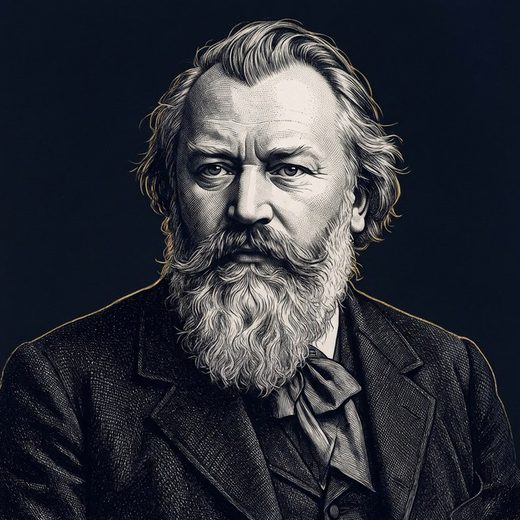 Portrait of Johannes Brahms